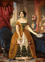 Porträt von Doña Dolores Tosta de Santa Anna